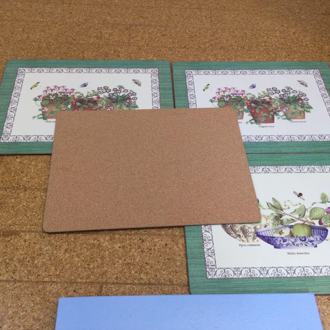 ウェッジウッドイギリス本社工場店舗で購入☆ランチマット　コルク4枚