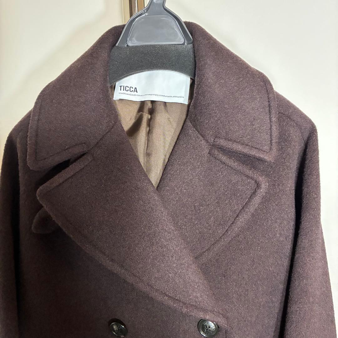 TICCA ピーコート ブラウン