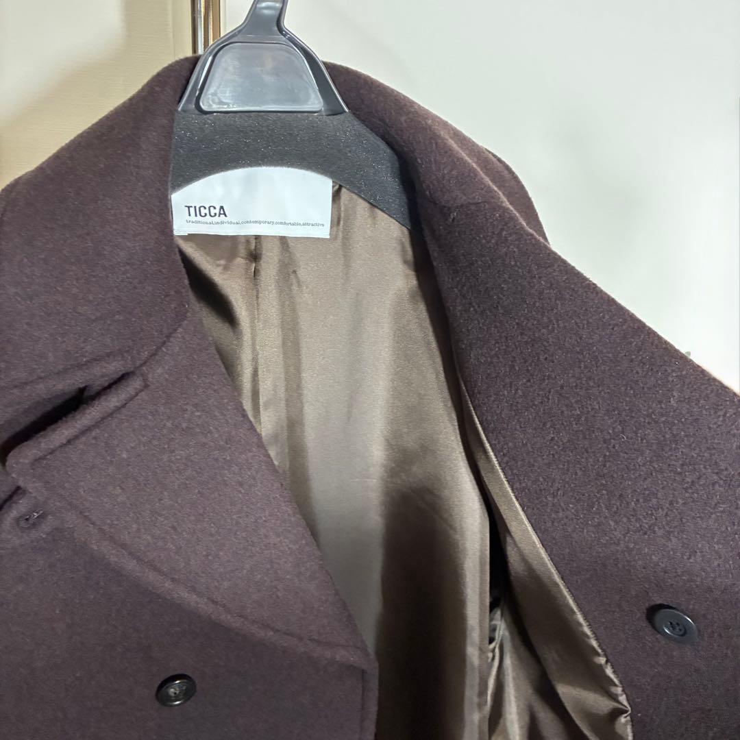 TICCA ピーコート ブラウン