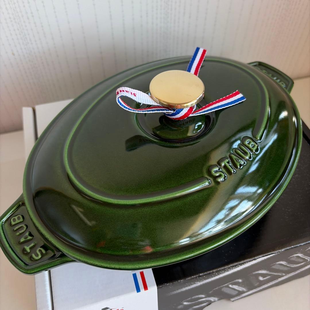 ストウブホットプレート　バジルグリーン　新品未使用