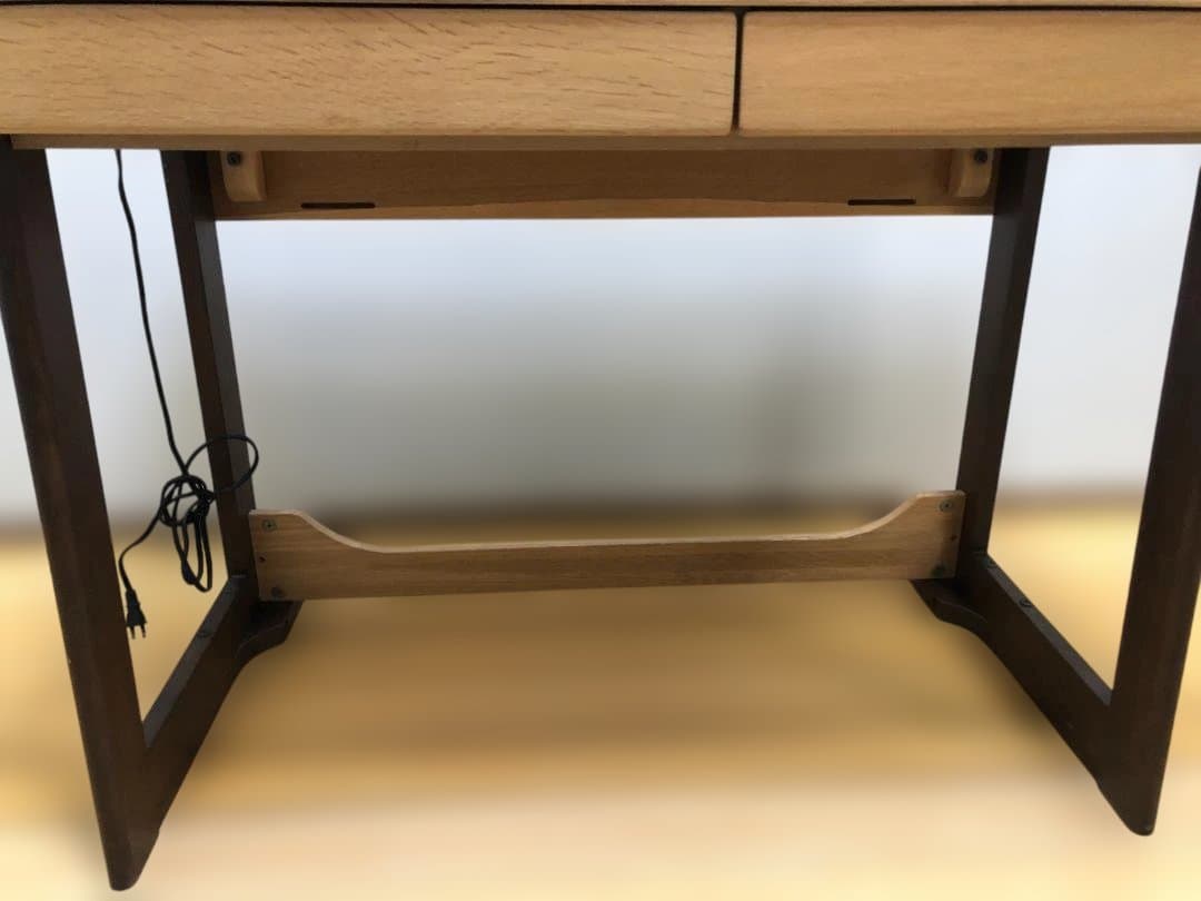 送料無料 イトーキ 奥行可変デスク 天然木 学習机 事務机 251026-8