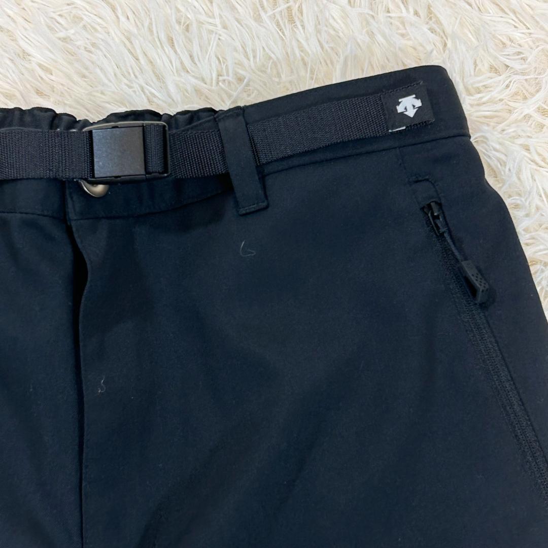 人気　デサント　ナイロンパンツ　カーゴパンツ　ゴルフ　ベルト　ウエストゴム　L