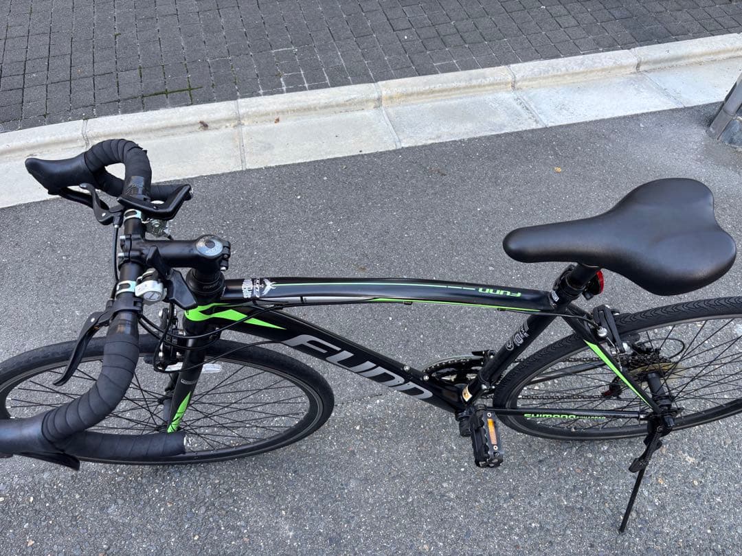 FUNN ロードバイク 黒/緑　700c 使用頻度少ない