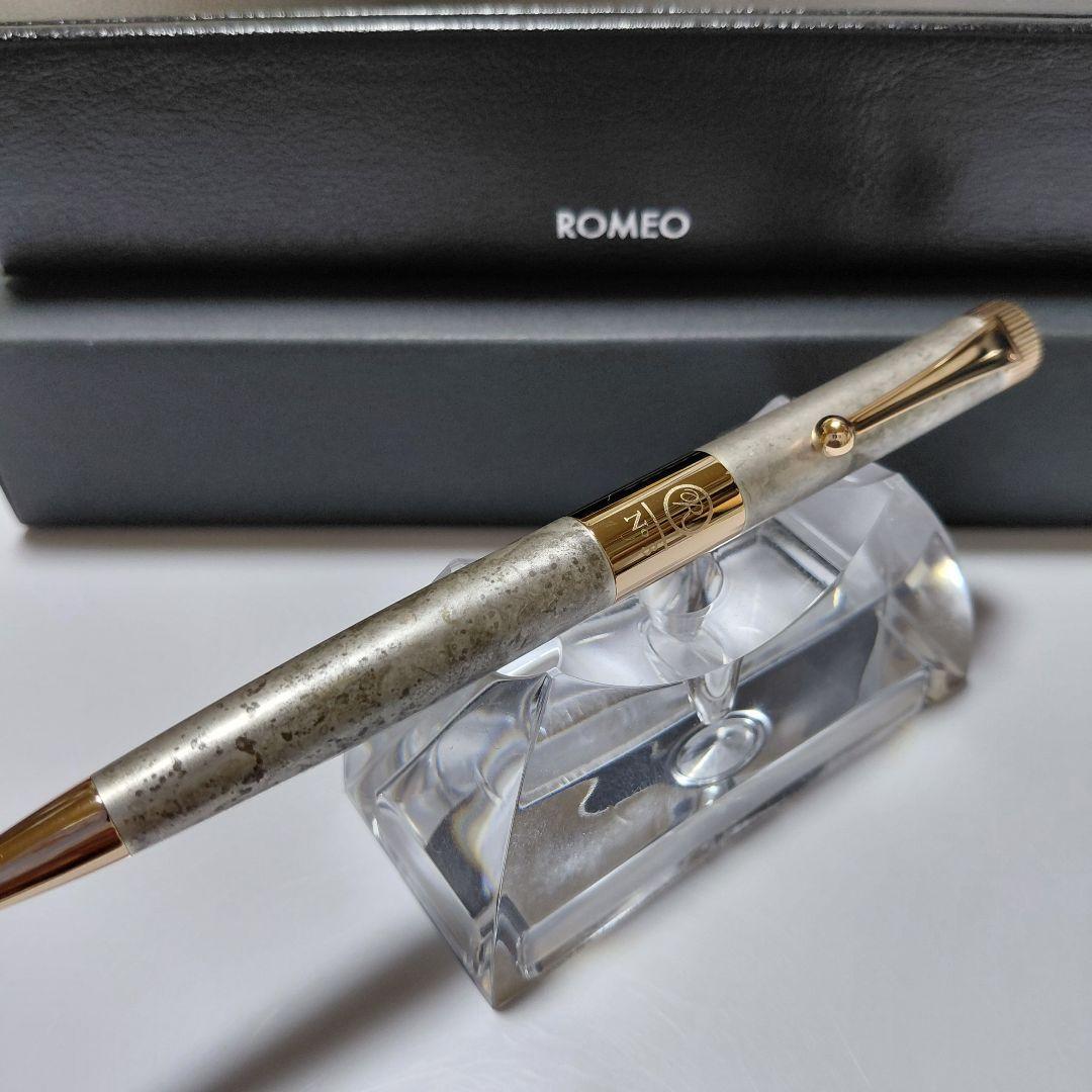 ほぼ新品！ ロメオNo.3 純銀斑紋色 ボールペン 伊東屋限定 希少 生産終了品