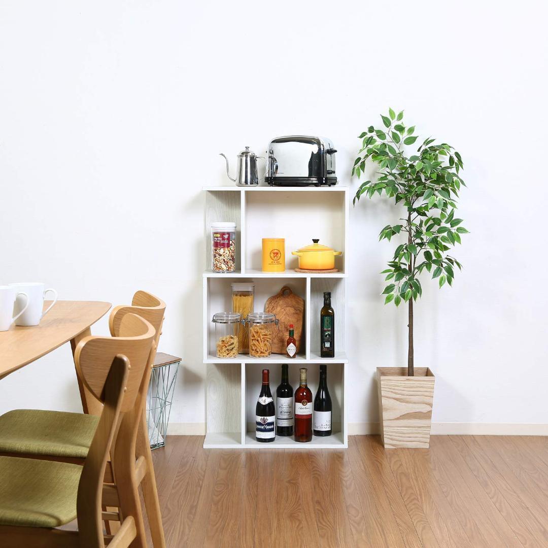 多機能オープンラック - スリムデザイン 幅59cm