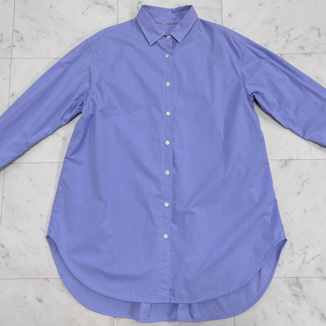 美品✨アパルトモン　ドゥーズィエムクラス　Aラインシャツ　オーバーサイズ　青