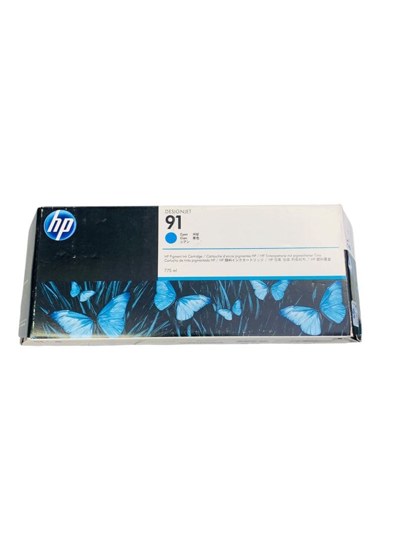 【新品・未開封】日本HP HP91 インクカートリッジ シアン 青色 775ml