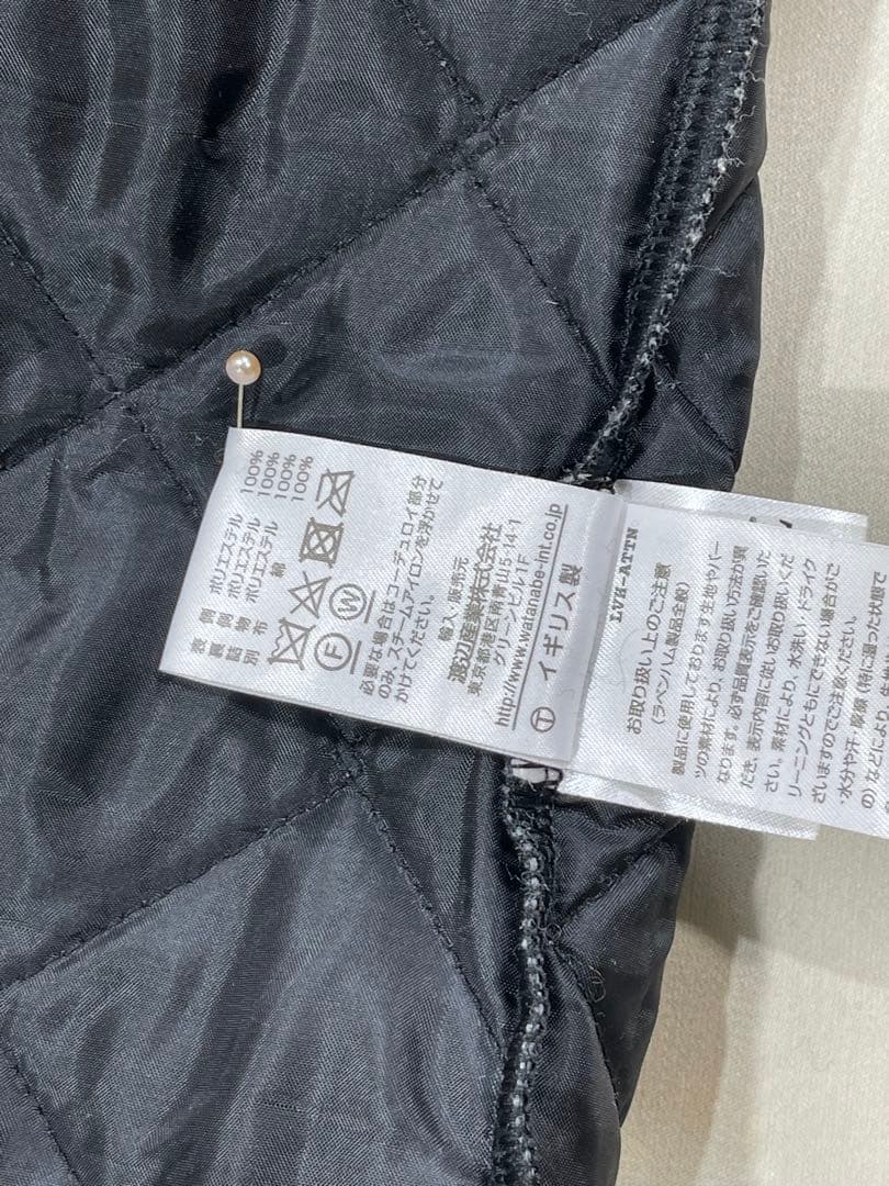 195 イギリス製 LAVENHAM 軽量 ウール ヘリンボーン ツイードコート