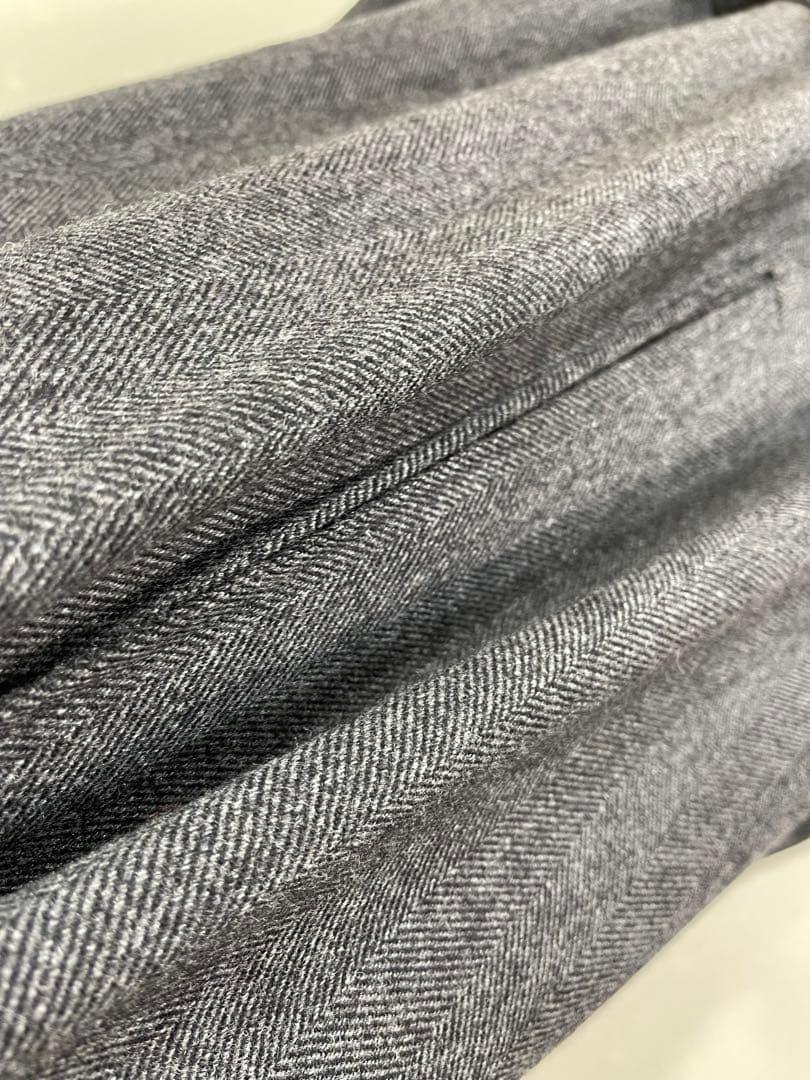 195 イギリス製 LAVENHAM 軽量 ウール ヘリンボーン ツイードコート