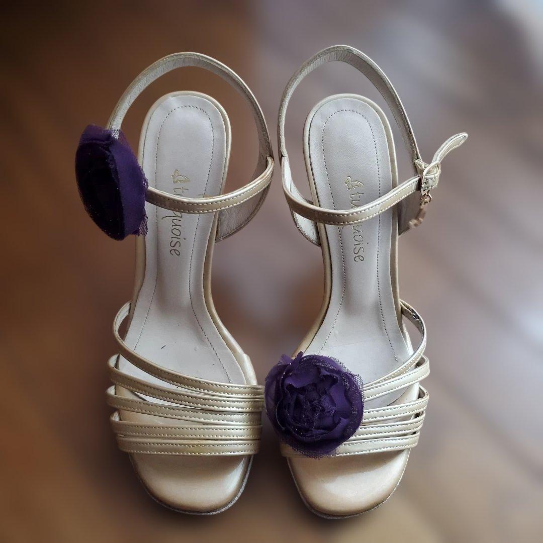 turpuoiseアルゼンチンタンゴシューズ35おまけシューズクリップ