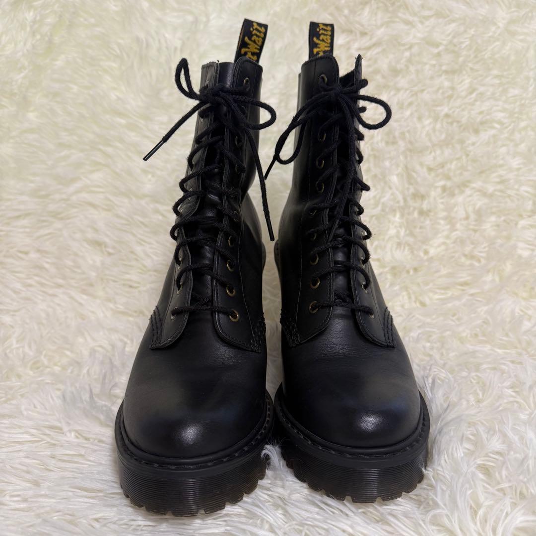 Dr.Martens チャンキーヒールブーツ ブラック 10ホール 24cm