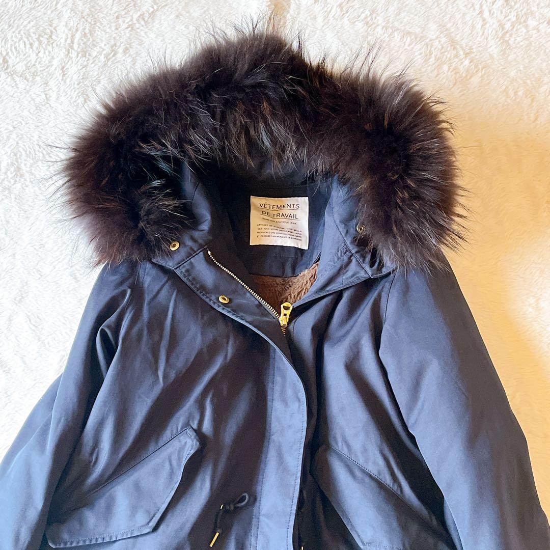 超美品　イエナ　モッズコート　ファー　フード　ライナー付き　S
