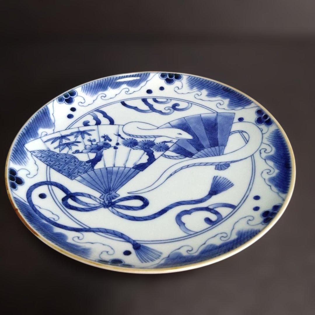 新品 有田焼 福泉窯 干支 蛇 大皿　お祝い　ヘビ　へび