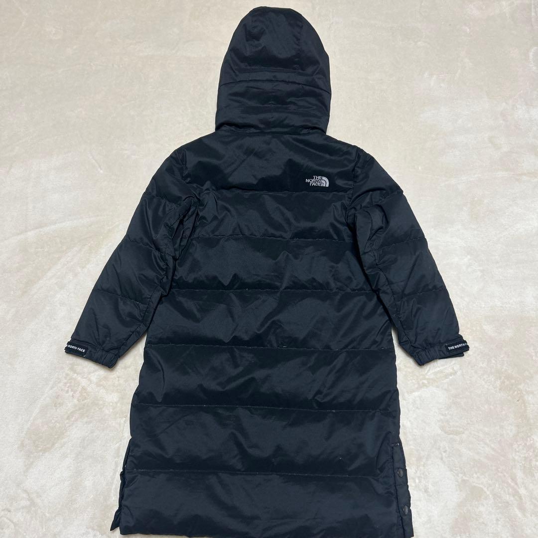 90 ノースフェイス ダウン キッズ 120 ブラック ロングコート ジャケット