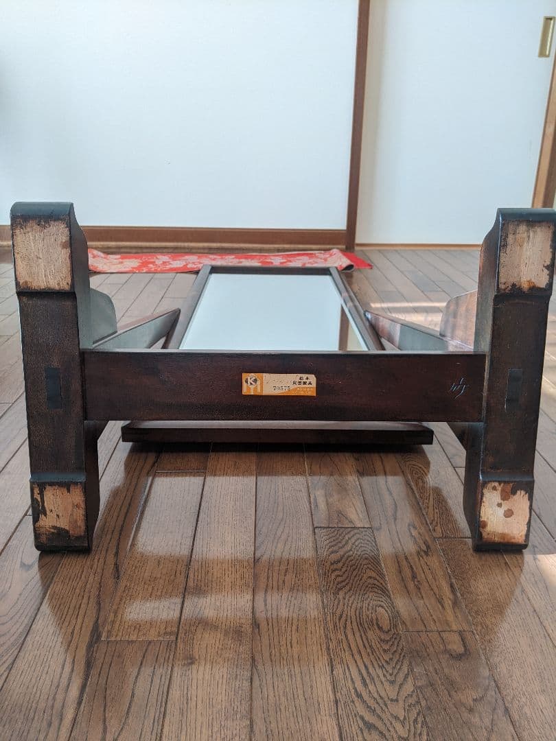 【希少】松本民芸家具 姿見 スタンドミラー 全身鏡 ミズメザクラ無垢材