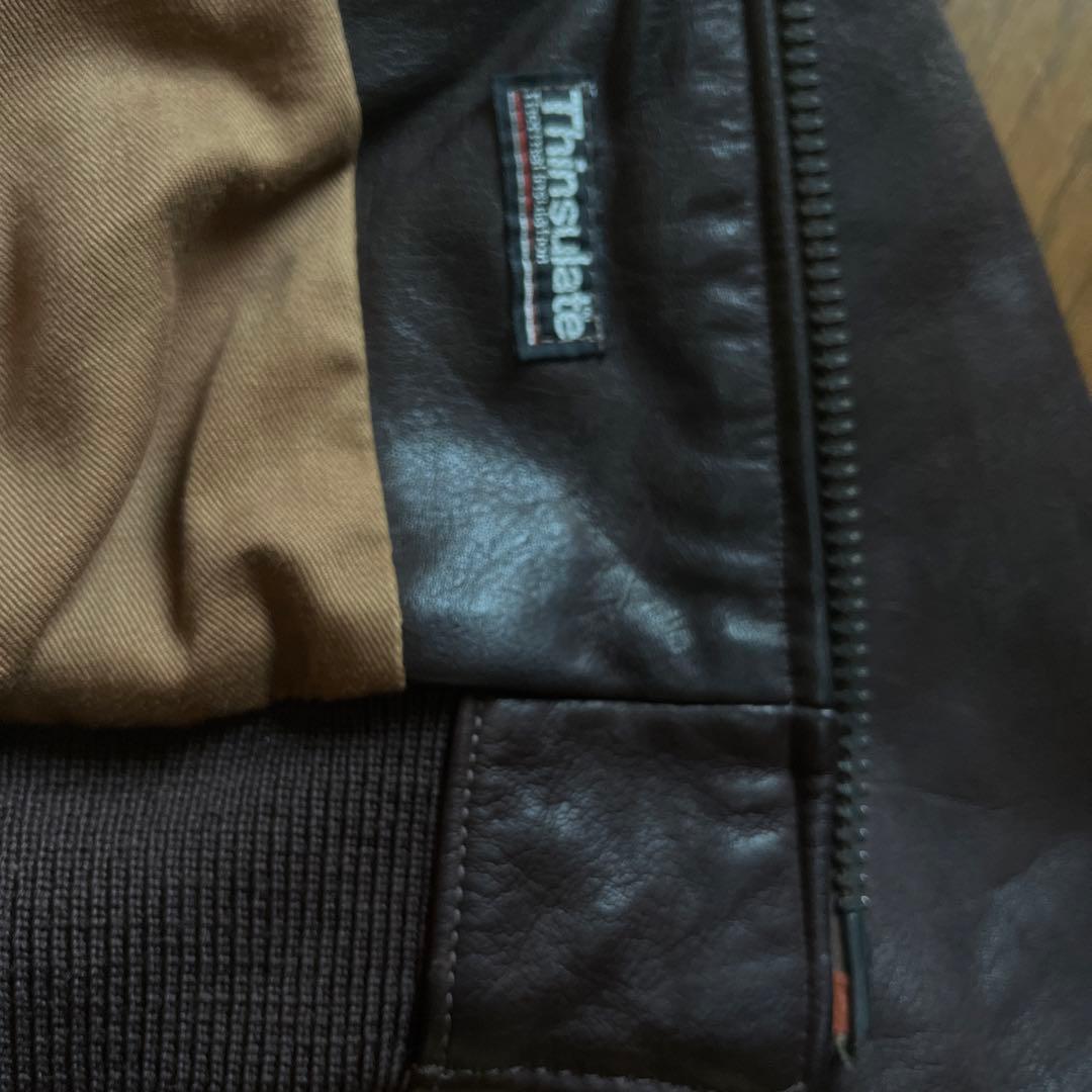 golden Bear 革ジャン　茶