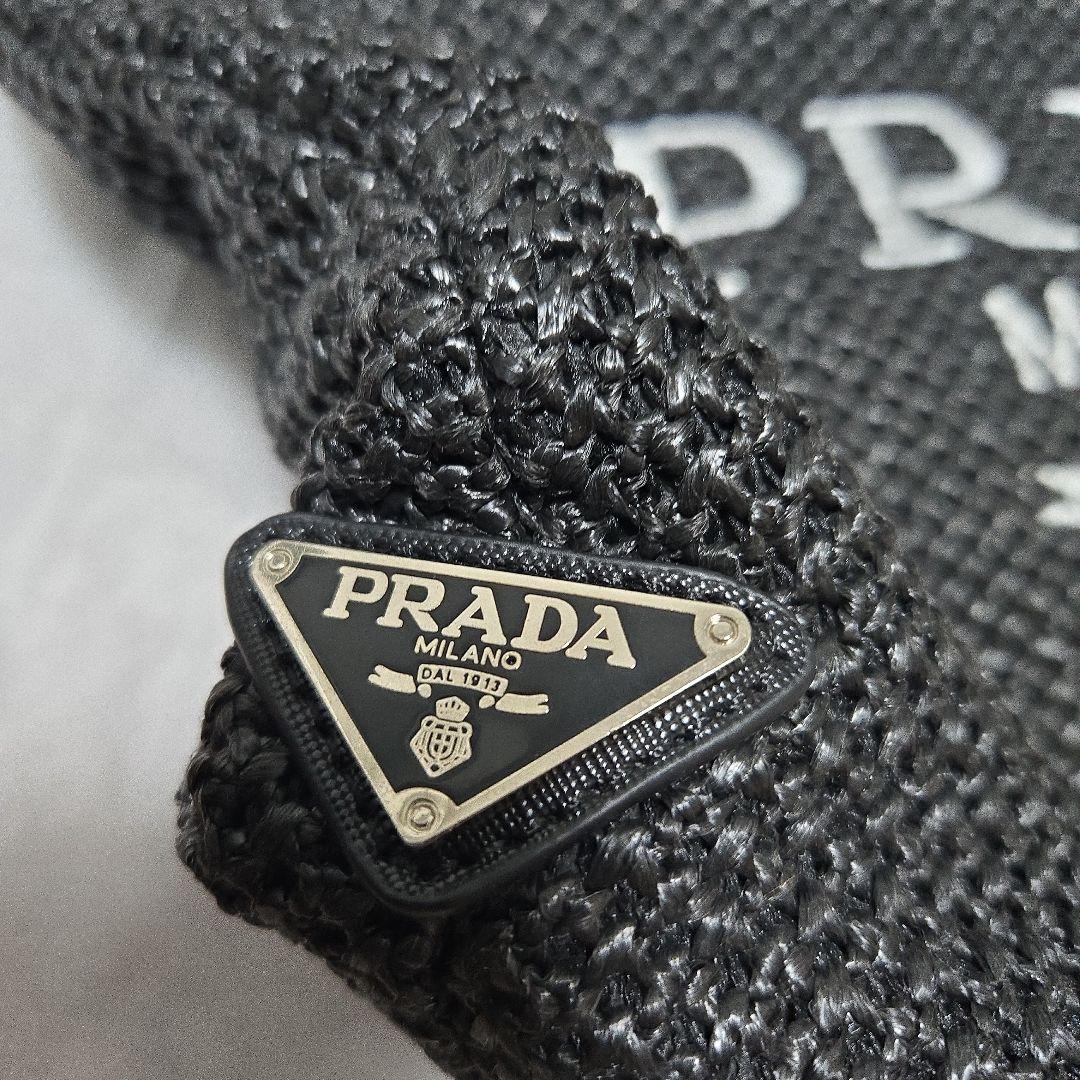 PRADA ブラック かごバッグ ノベルティー