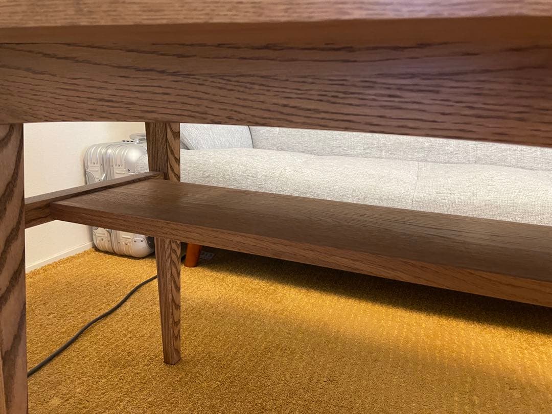 unico ウニコ　カフェテーブル クルト ブラウン w1000