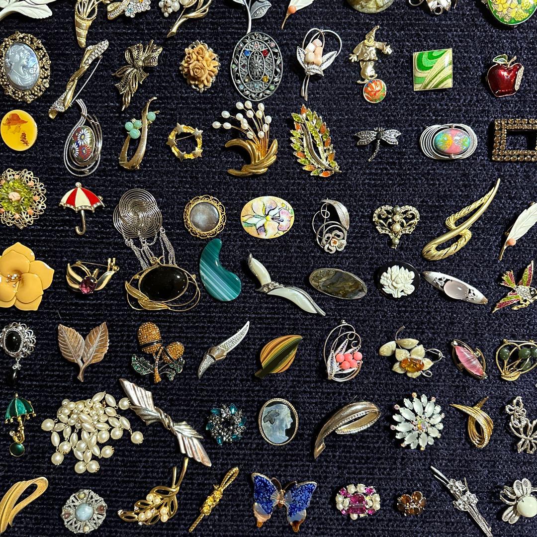 【vintage】ブローチ　120点以上　大量　まとめ売り　セット