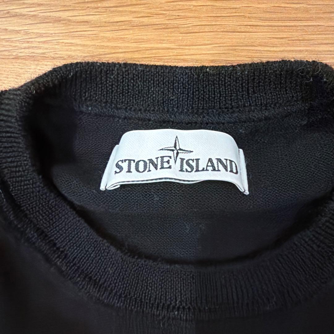 STONE  クルーネック　ニット Mサイズ　ブラック