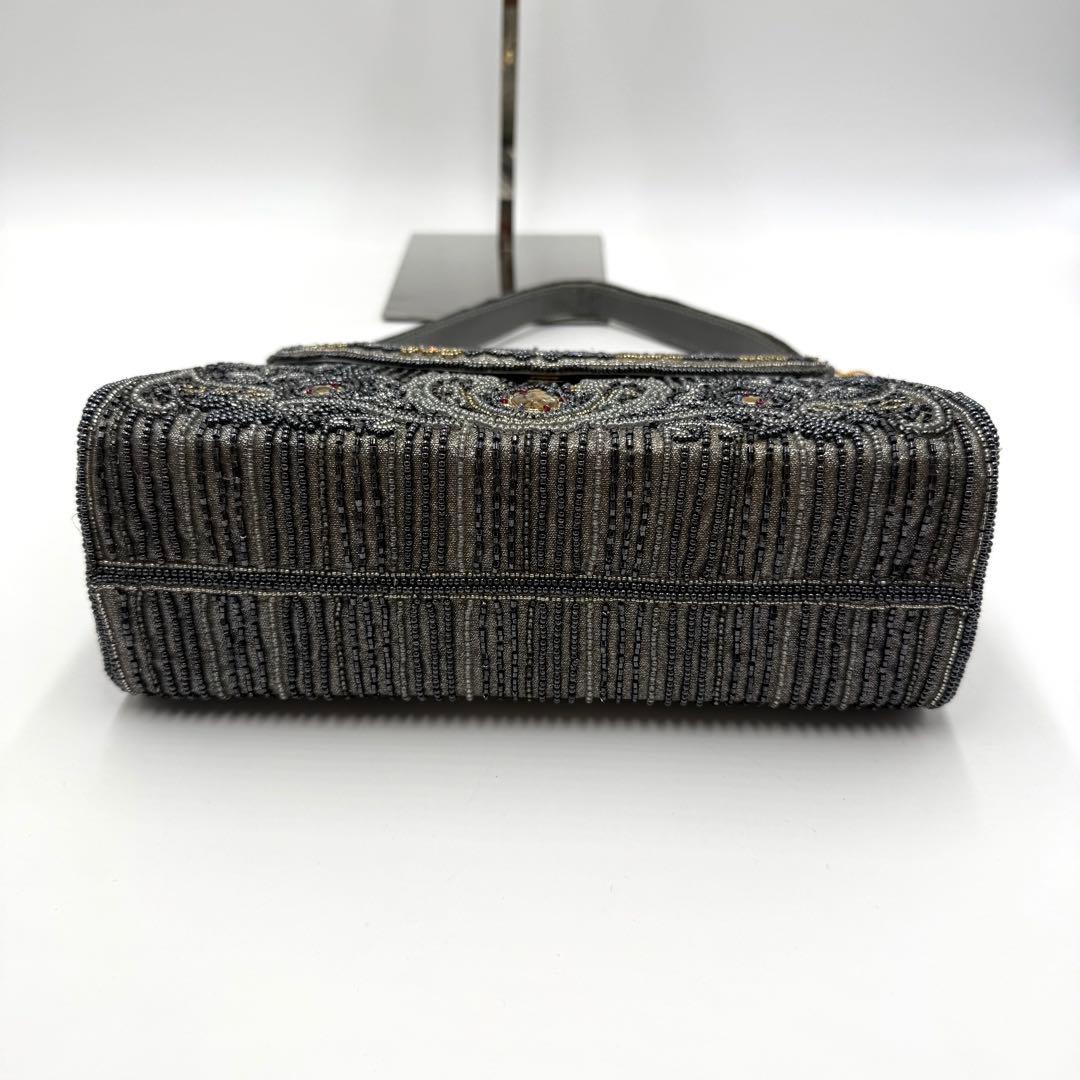 【超美品】　ロロピアーナ　ビーズバッグ　宝石装飾