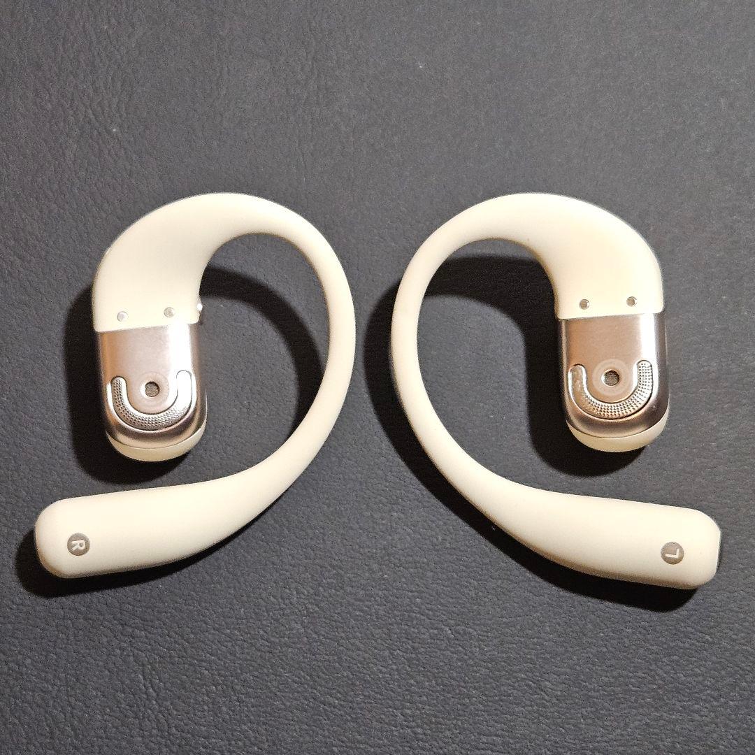 Shokz OpenFit 2 ワイヤレスイヤホン ホワイト系 動作確認済