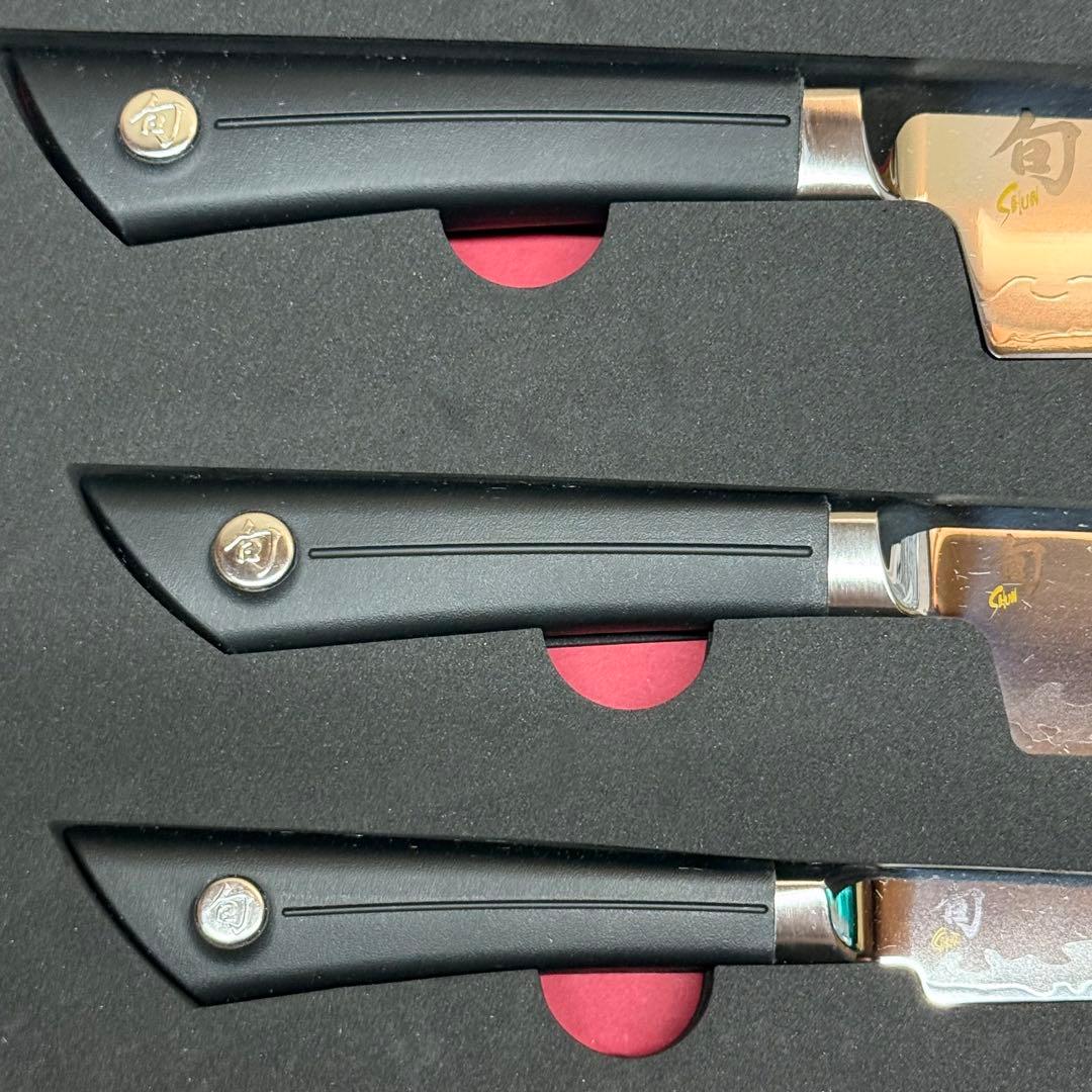 【未使用品】包丁３本セット・貝印　旬　Sora