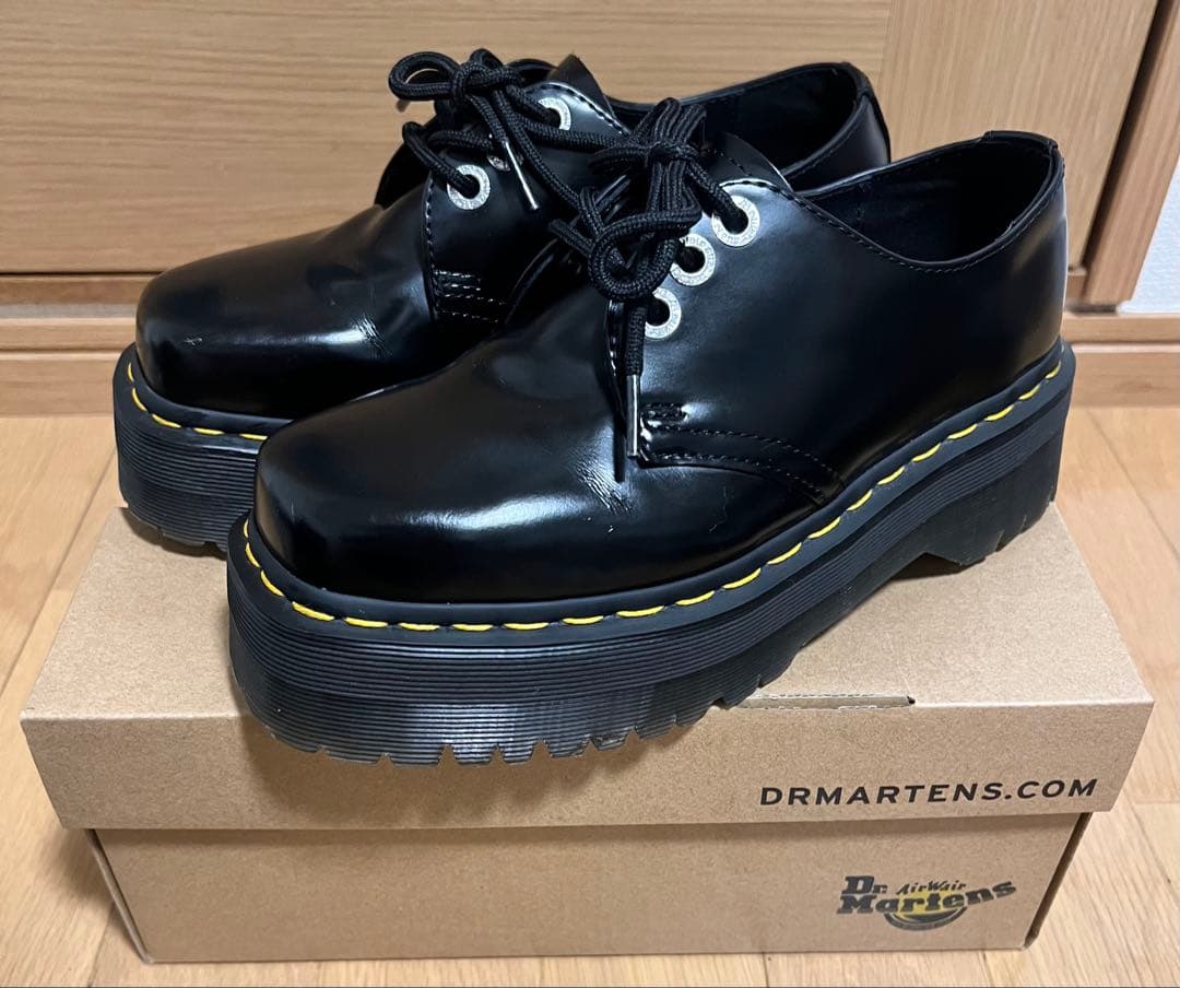 ドクターマーチン 1461 スクエア 31299001 厚底 3ホール