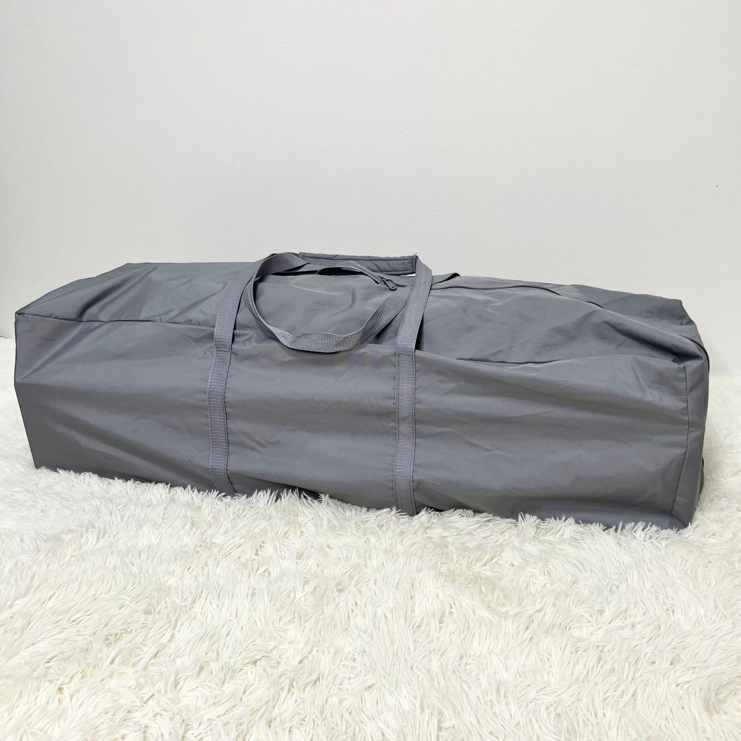 極美品 Aprica ココネルエアーAB ベビーベッド 折りたたみ グレーベア