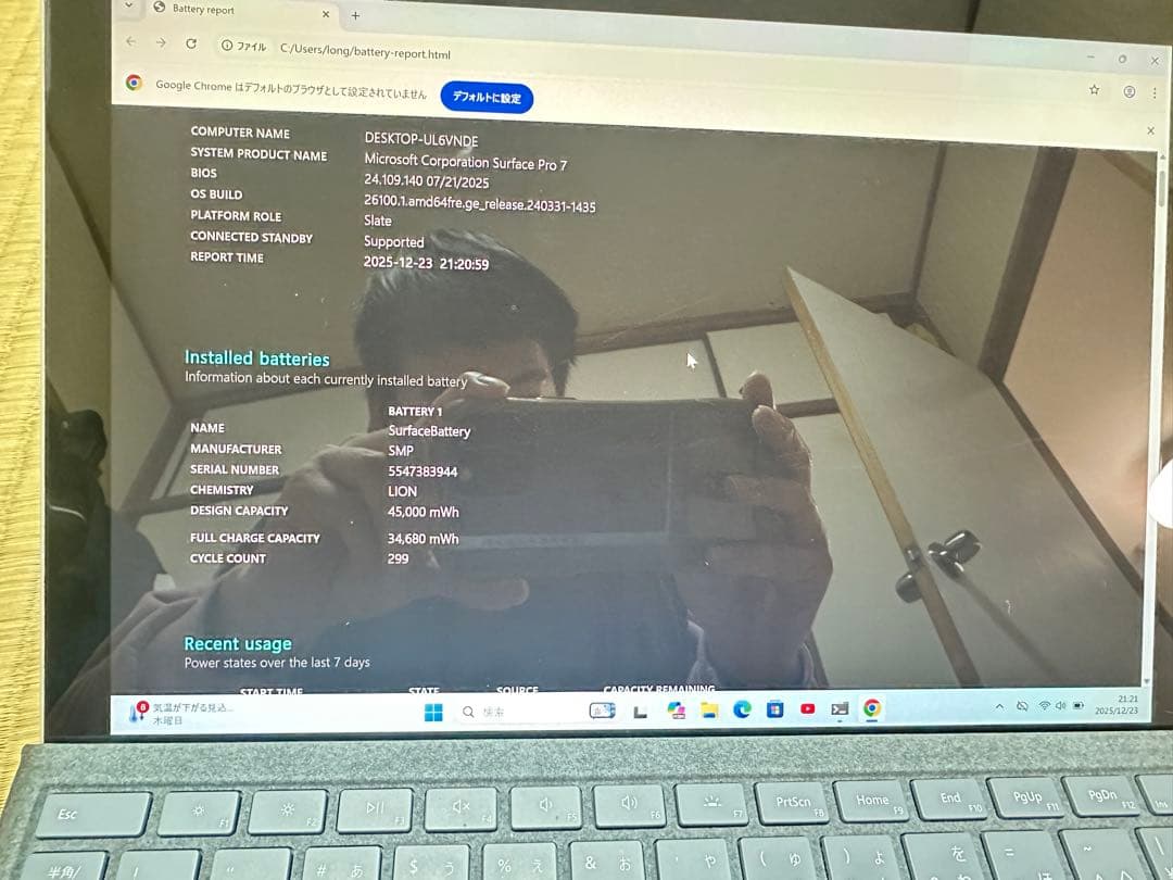 Windowsタブレット本体 Surface 7 pro 8gb ssd 256gb