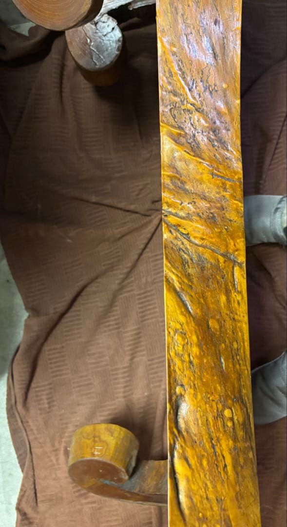 けやき(欅)無垢材、一枚板の座卓　大型！ビッグサイズ！デカい！約30kg！重い！