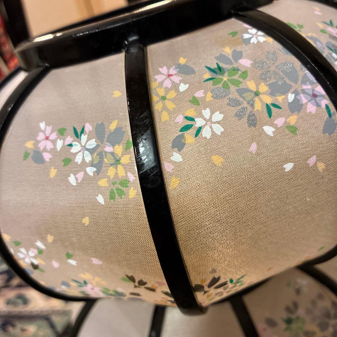 お雛様雪洞　伝統工芸木製品　京錦三本足　桜