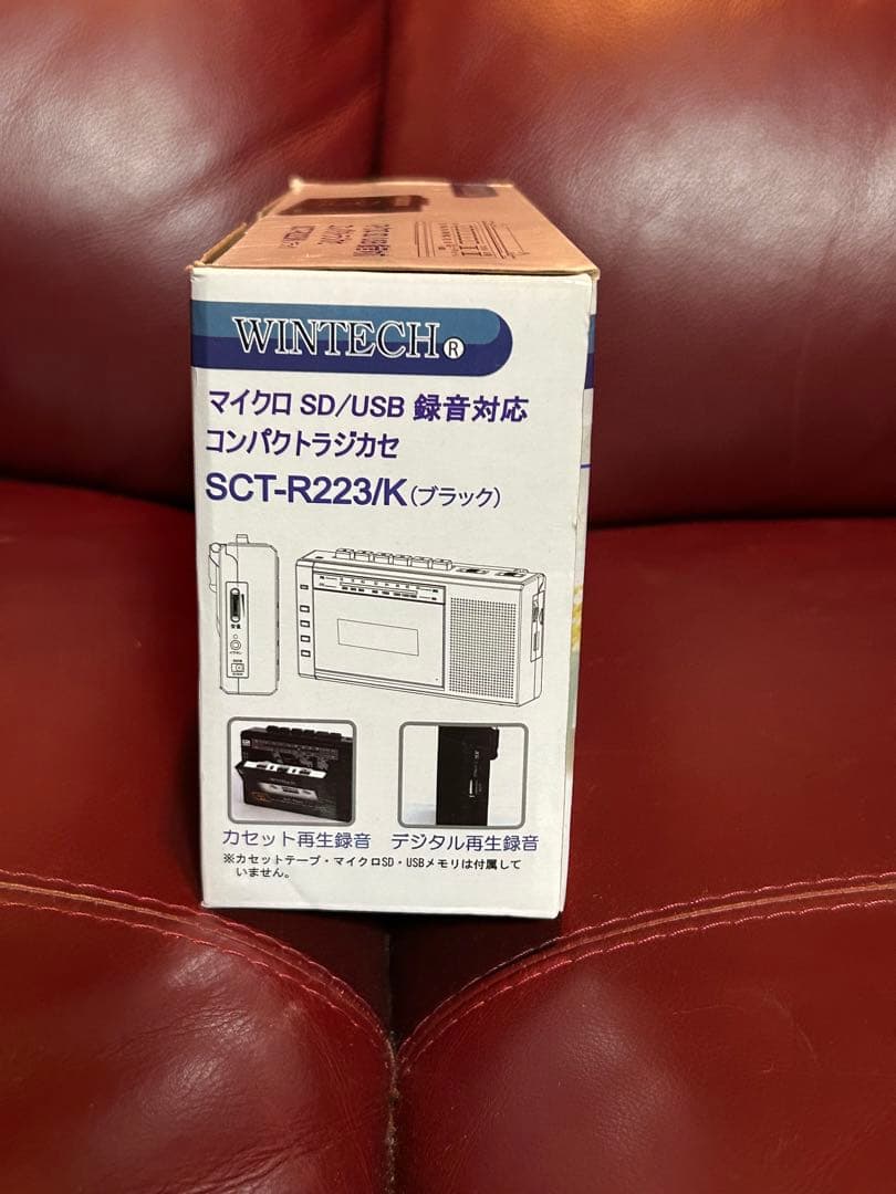 新品　WINTECH コンパクト ラジカセ SCT-R223 動作確認済み