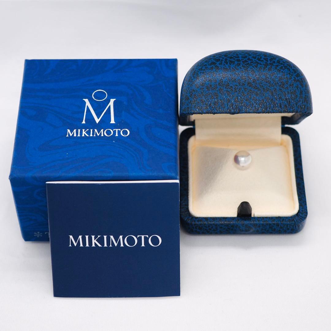 【MIKIMOTO】K18WG パール ピンブローチ