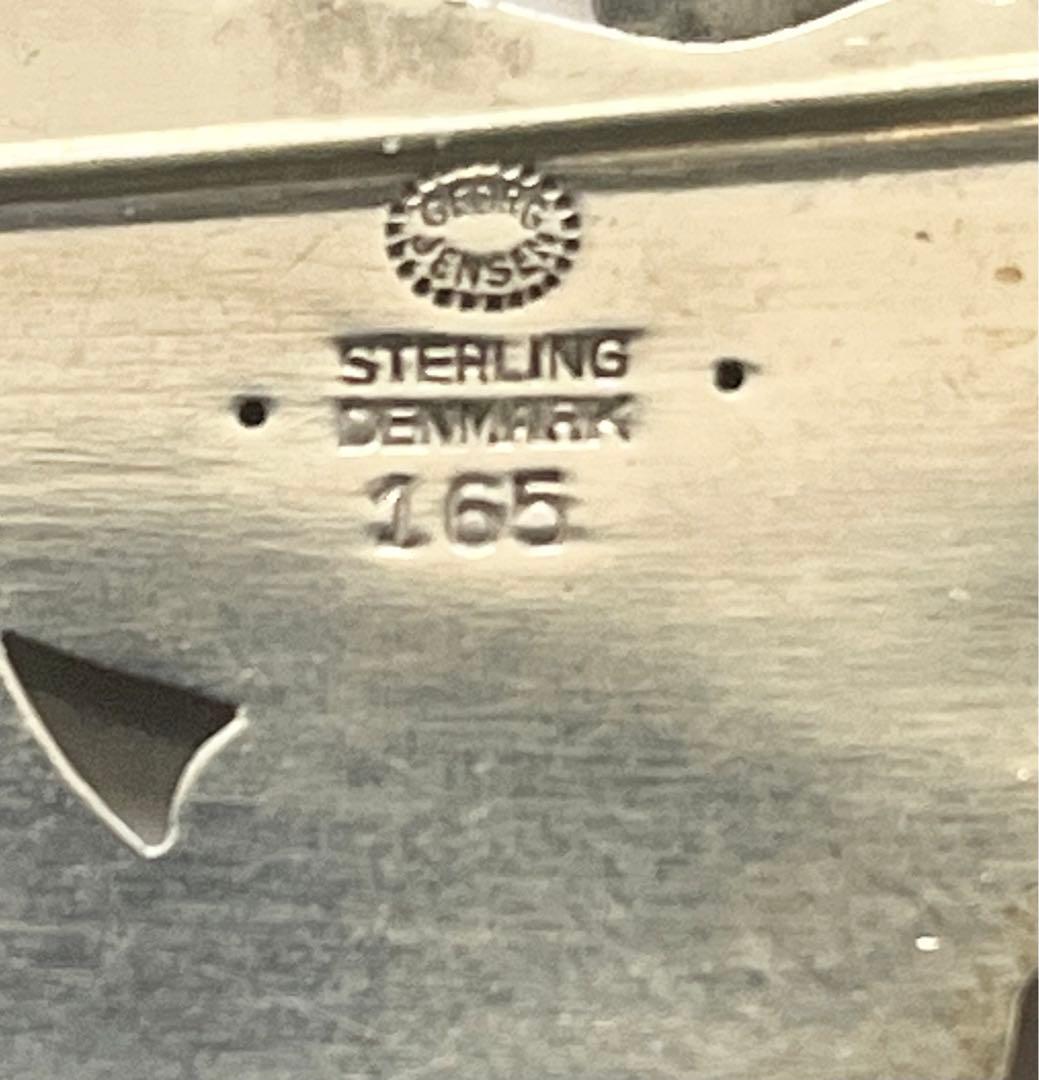 ジョージジェンセン 165 ブローチ 鳩 鳥 シルバーボール