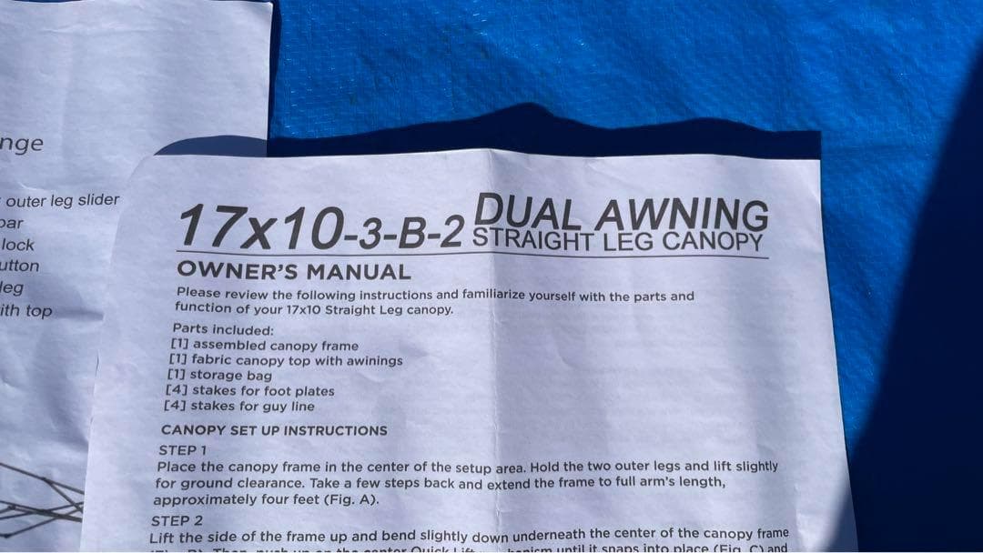 タープテント ワンタッチタープテント　3m×3m　オーニング付き