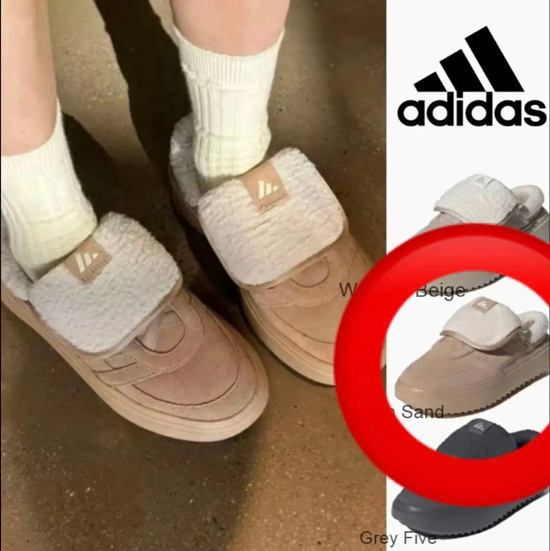 なぁ さん用。adidas アディダス23.0㎝ ボア付き サンダル