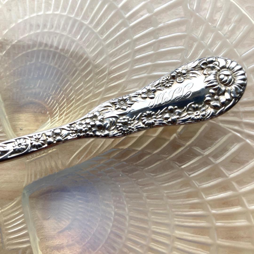 アンティーク　純銀　サラダ　フォーク　Dominick