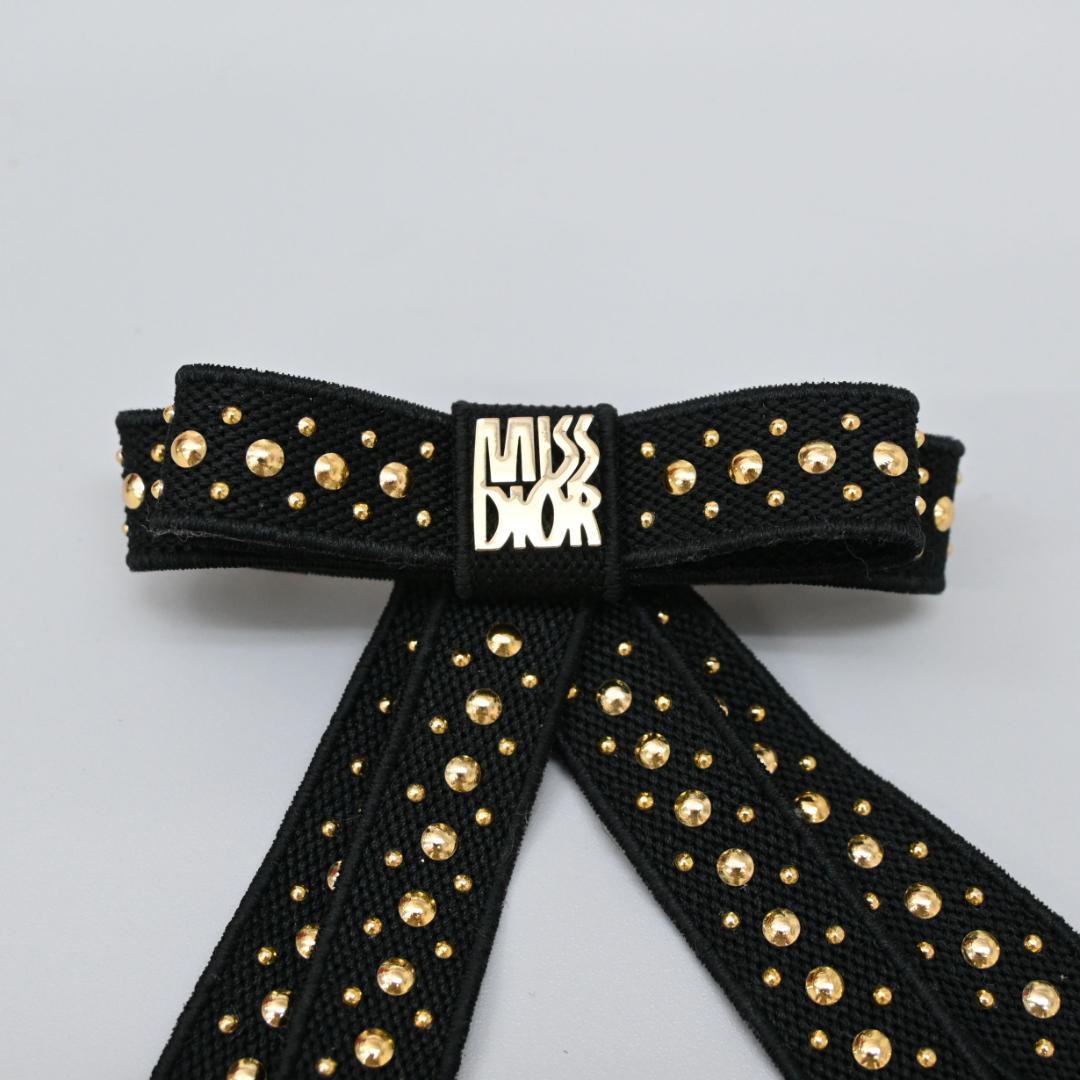 ♦︎ ■ □ 47057★年 2024年 クリスチャンディオール リボンバレッタ