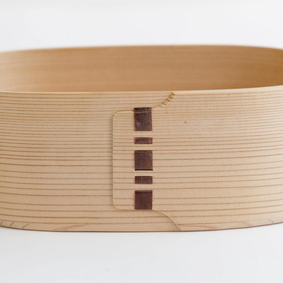 柴田慶信商店　曲げわっぱ　おむすび弁当箱 (中)箱入り未使用