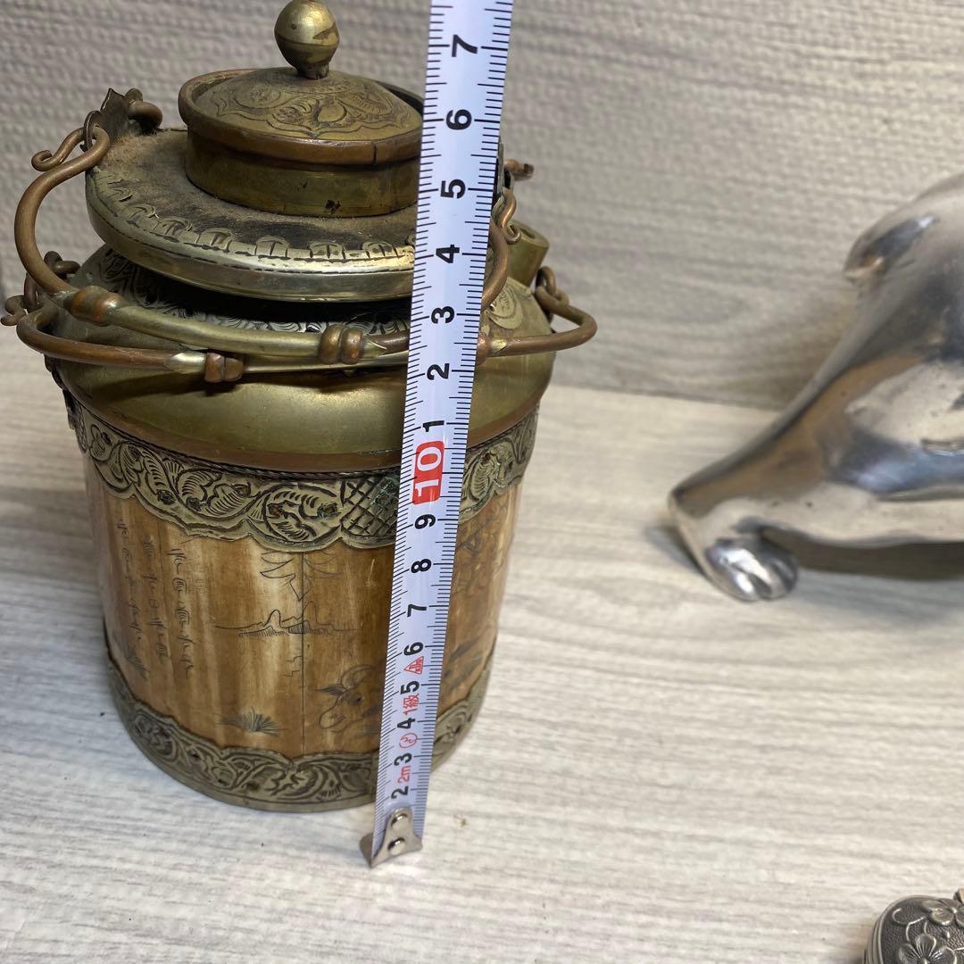 アンティーク雑貨 ボックス　小物入れ　アクセサリーケース　金属製