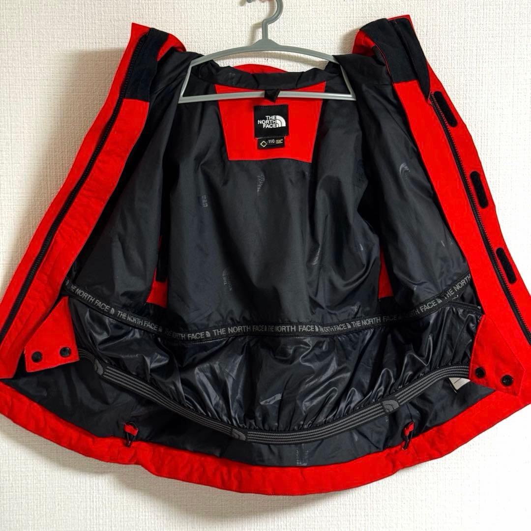 ノースフェイス キッズ 110 マウンテンジャケット GORE-TEX 赤 FR