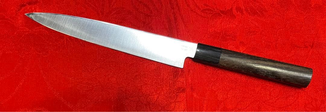 刺身包丁　柳刃包丁　ステンレス　ニ層鋼　新品　全長　約34.1センチ