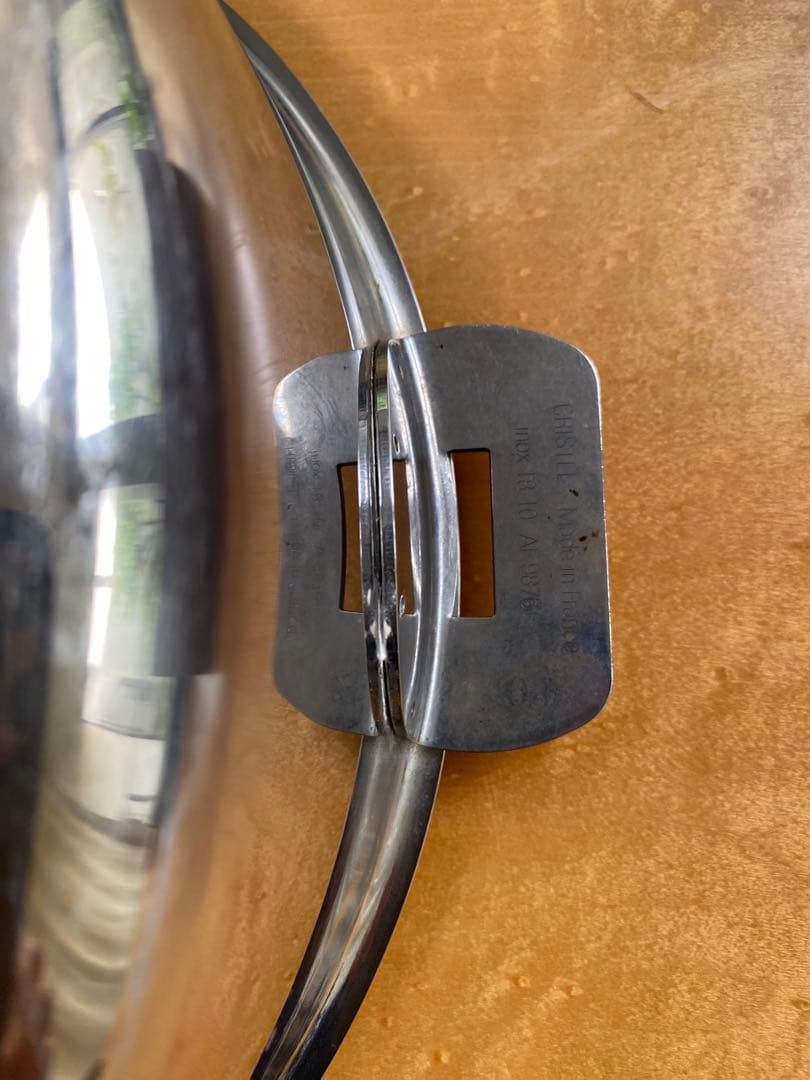 クリステルノンスティック浅型両手鍋 26㎝蓋付き