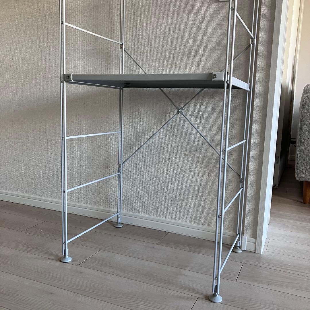 無印良品　スチールユニットシェルフ　グレー　177.5センチタイプ