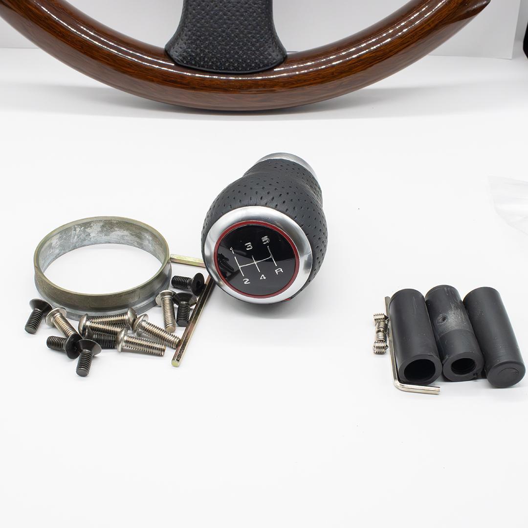 MOMO ウッド＆レザーステアリング 35Φ　シフトノブ