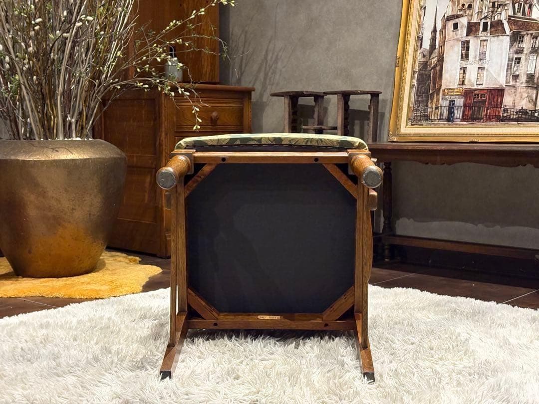 ダイニングチェア　アームチェア　三越ブルージュ　アンティーク　ビンテージ　nZ