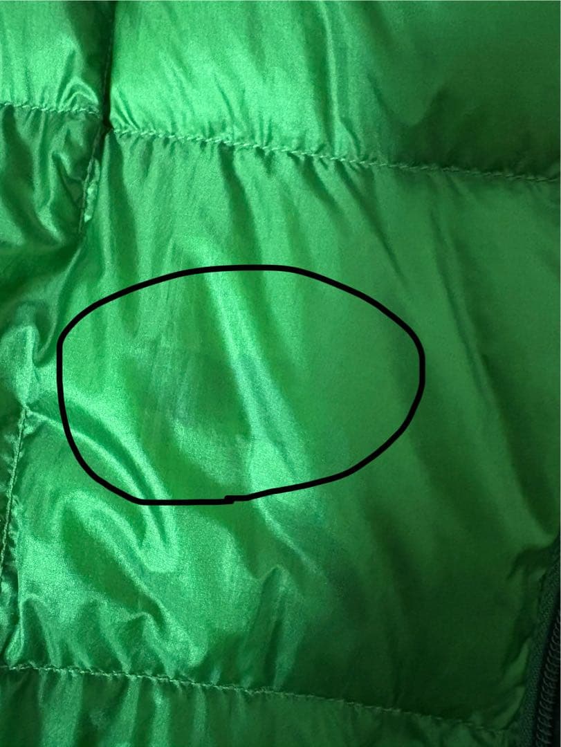 mont-bell スペリオダウンパーカー　グリーン　収納袋付き