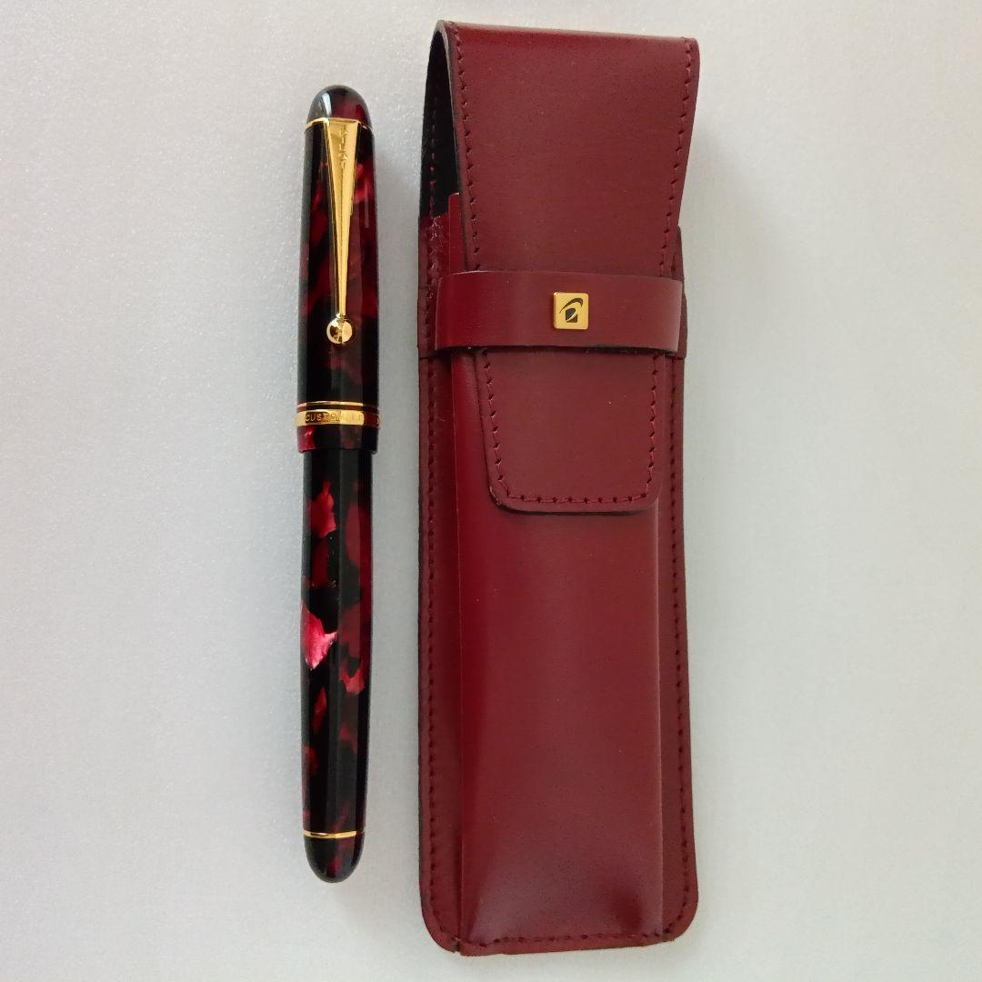 パイロット万年筆 金ペン先　革製ケース付き