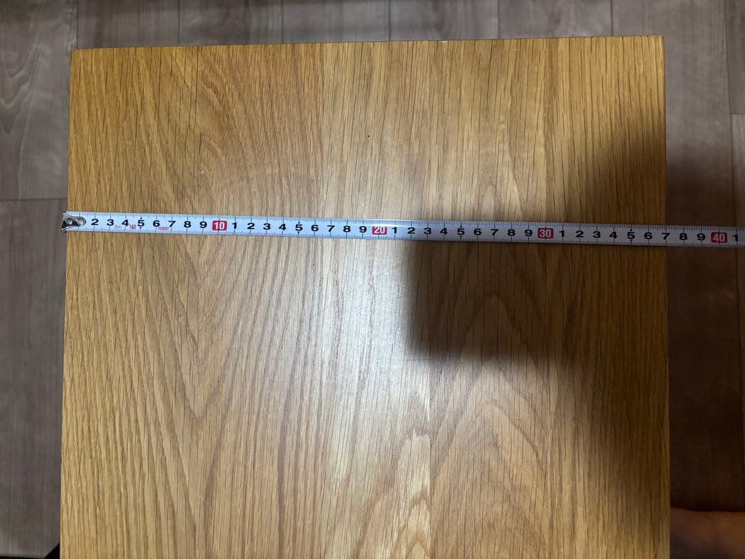 無印良品　サイドテーブル　オーク無垢材